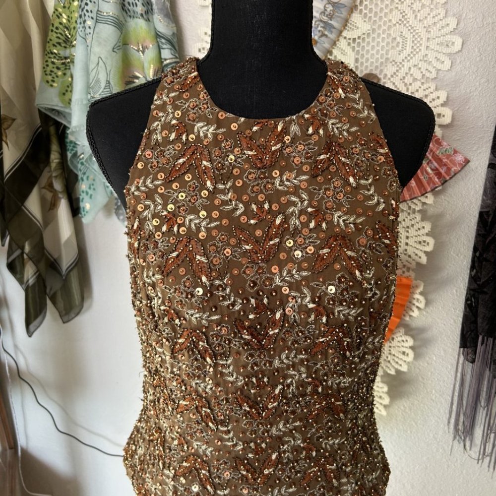 CHETTA B - BY SHERRIE BLOOM AND PETER NOVIELLO, SIZE MEDIUM COPPER BEADING